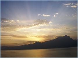 Sonnenstrahlen am Gardasee